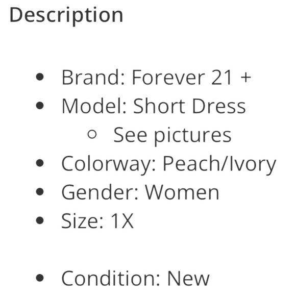 Forever 21+ "Peach/Ivory" Boho Tassel Mini Dress Women's 1X NWT - Picture 8 of 10